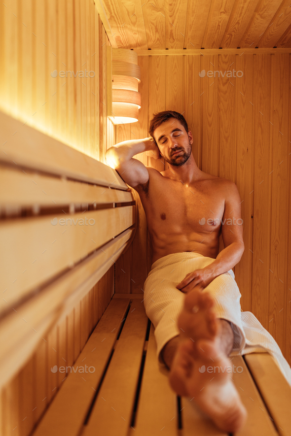 Silence Time In A Sauna Stock Photo By Bernardbodo PhotoDune